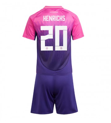 Germany Benjamin Henrichs #20 Replica Away Stadium Kit for Kids Euro 2024 Short Sleeve (+ pants)